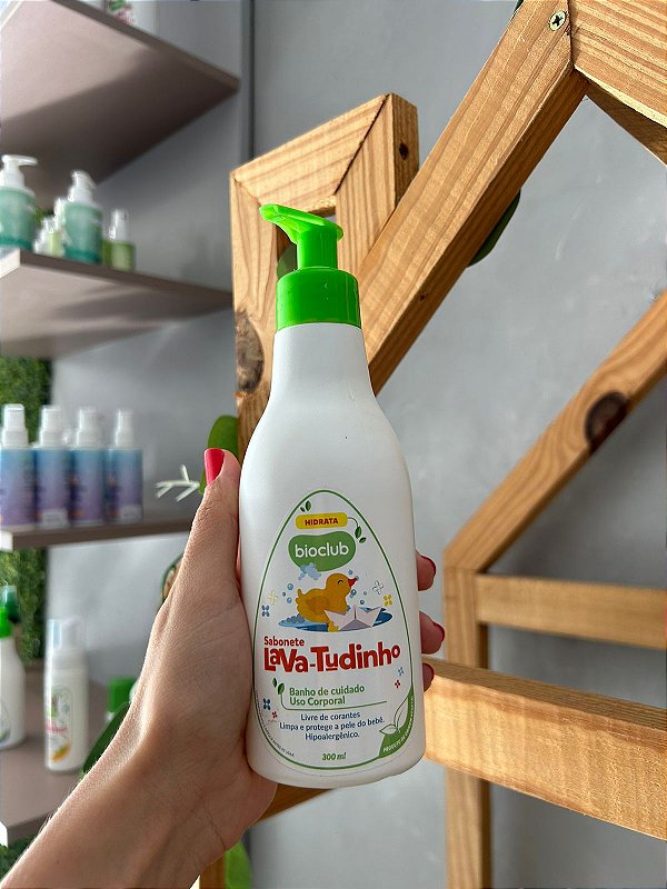 Sabonete Liquido Bebe Criança Lava Tudinho 300ml -  Bioclub