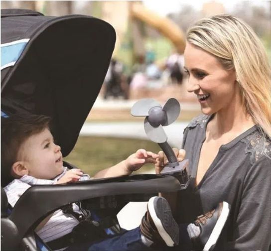 Ventilador Portatil para Carrinho Bebe Criança - Girotondo