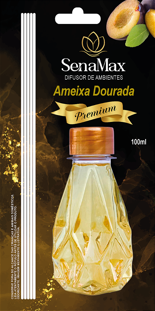 DIFUSOR SENAMAX 100ML AMEIXA DOURADA