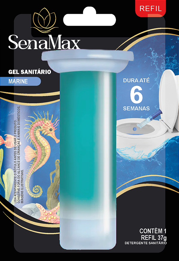 GEL SANITARIO SENAMAX 6 DOSES C/ APLICADOR MARINE