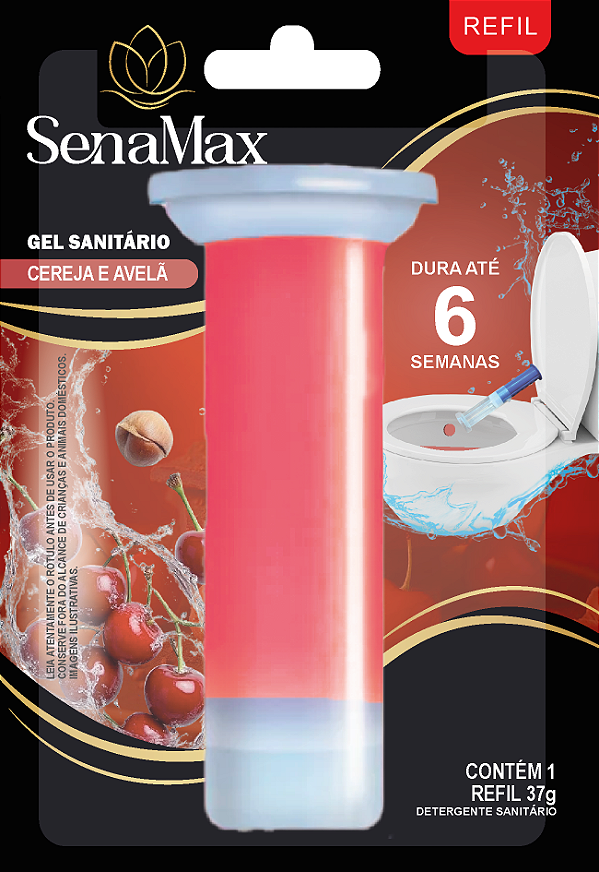 GEL SANITARIO SENAMAX 6 DOSES C/ APLICADOR CEREJA