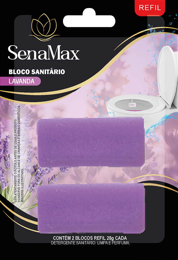 BLOCO SANITARIO C/ APARELHO SENAMAX LAVANDA