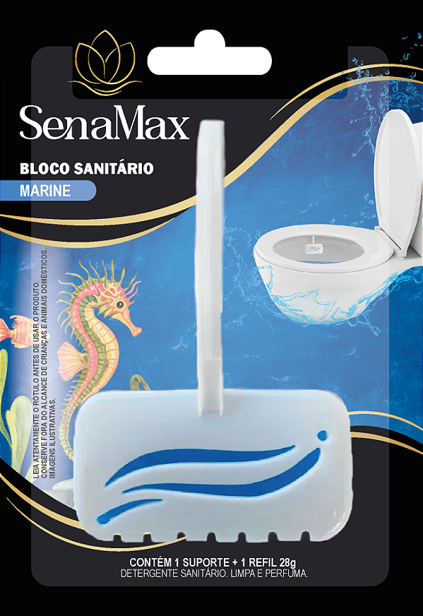 BLOCO SANITARIO REFIL C/2 SENAMAX MARINE