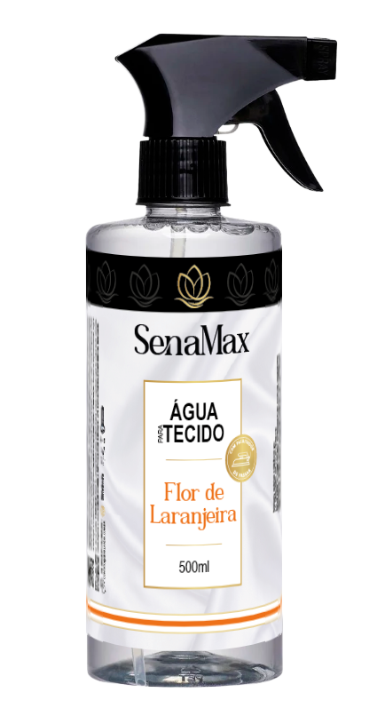 AGUA PARA TECIDO COM FACILITADOR SENAMAX 500ML FLOR DE LARANJEIRA