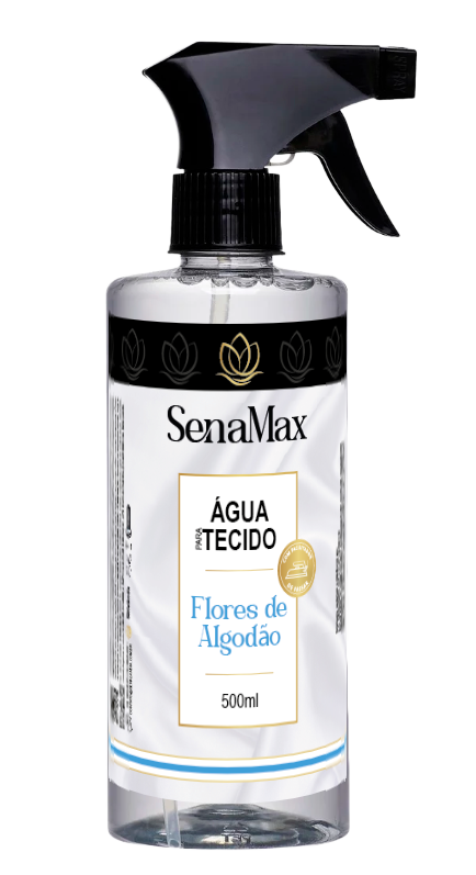 AGUA PARA TECIDO COM FACILITADOR SENAMAX 500ML FLORES DE ALGODÃO