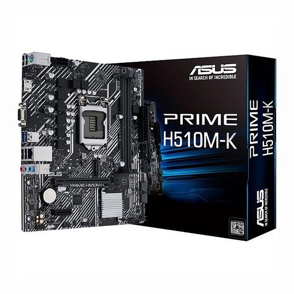 Placa Mãe Asus PRIME H510M-K 1200 DDR4 mATX HDMI M.2 USB 3.2