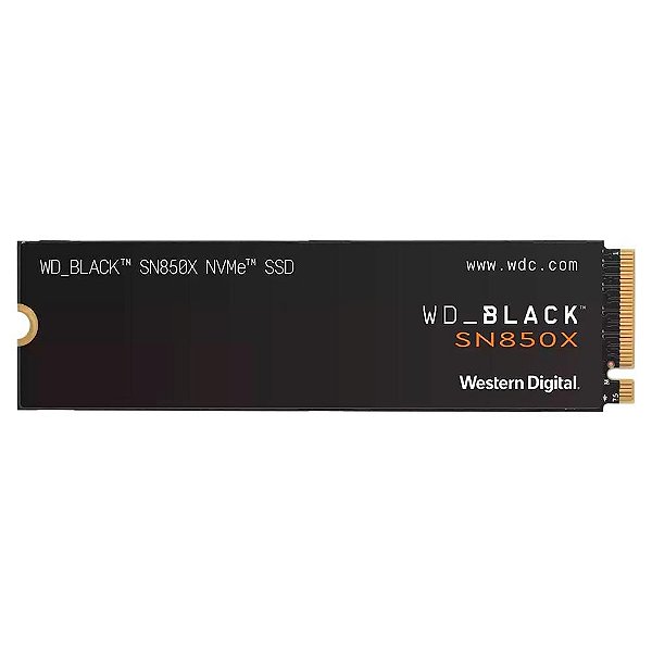 SSD Interno WD Black SN850X 2TB Nvme PCI-Exp 2280 M.2 - WDS200T2XHE-00BCA0 (com Dissipador)
