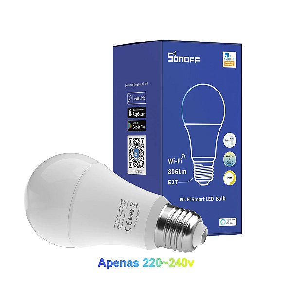 Sonoff Lâmpada Led Wifi 9w/220v B02-B-A60