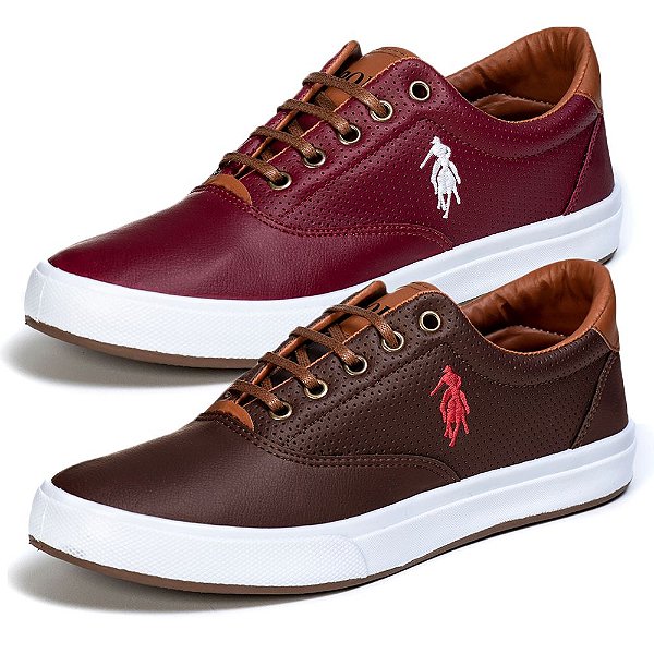 sapato polo marrom