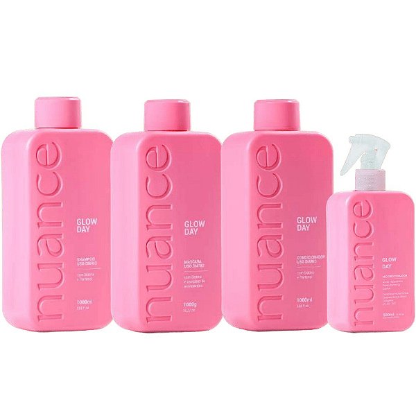 Kit Glow Day Crescimento e Antiqueda 4x1