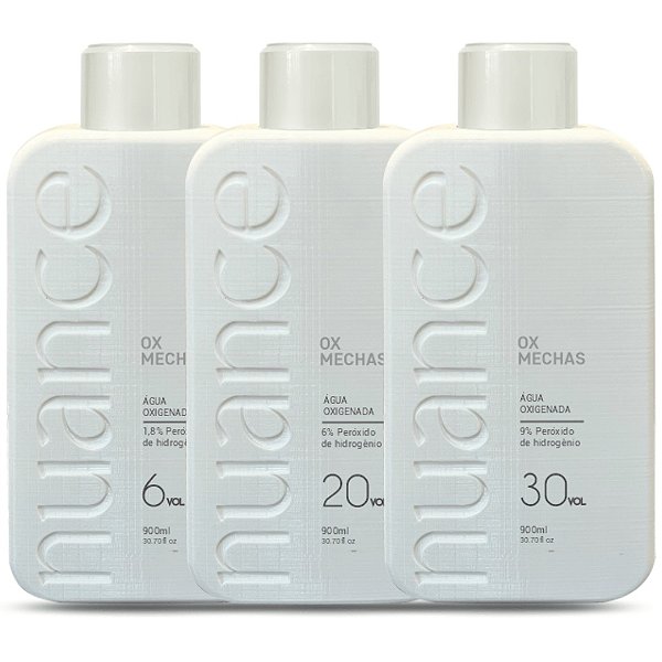 Kit Agua Oxigenada com 3 und 900 ml Nuance