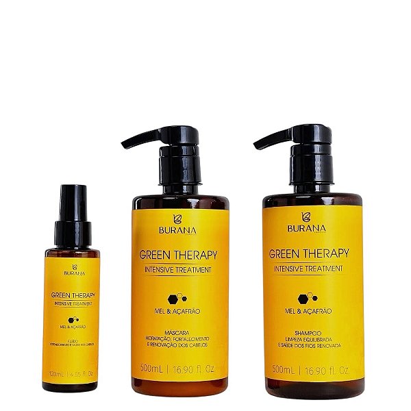 Kit Green Terapy Home Care  500 ml 3x1 Burana