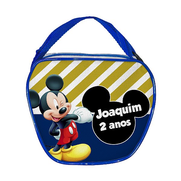 AL247 - Bolsa de Mão Infantil Transparente Personalizada - Turma do Mickey