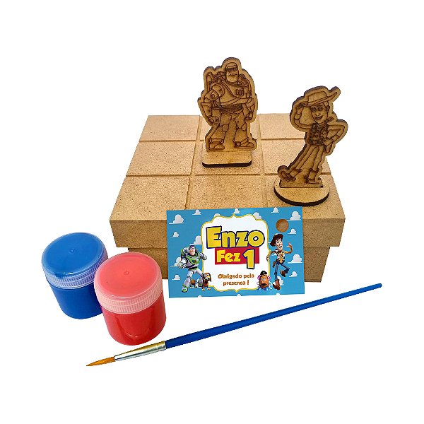 Al097 - Lembrancinha Jogo da Velha com Peças 3d - Tema Toy Story