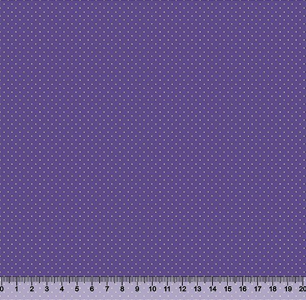 Tecido Tricoline Micro Poá Roxo