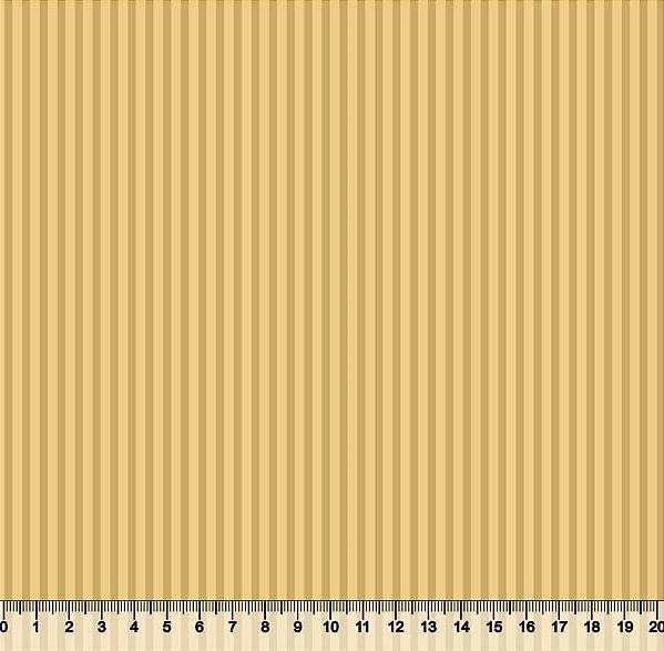 Tecido Tricoline Listrado Marrom Claro e Bege