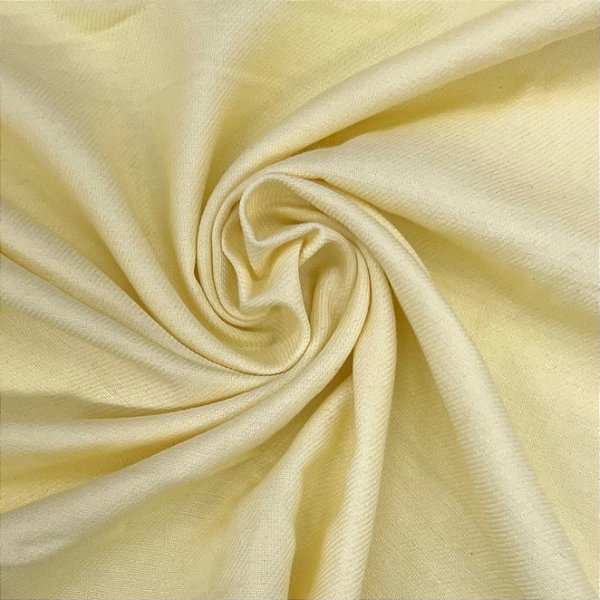 Tecido Cotelê / Fustão Amarelo Bebê