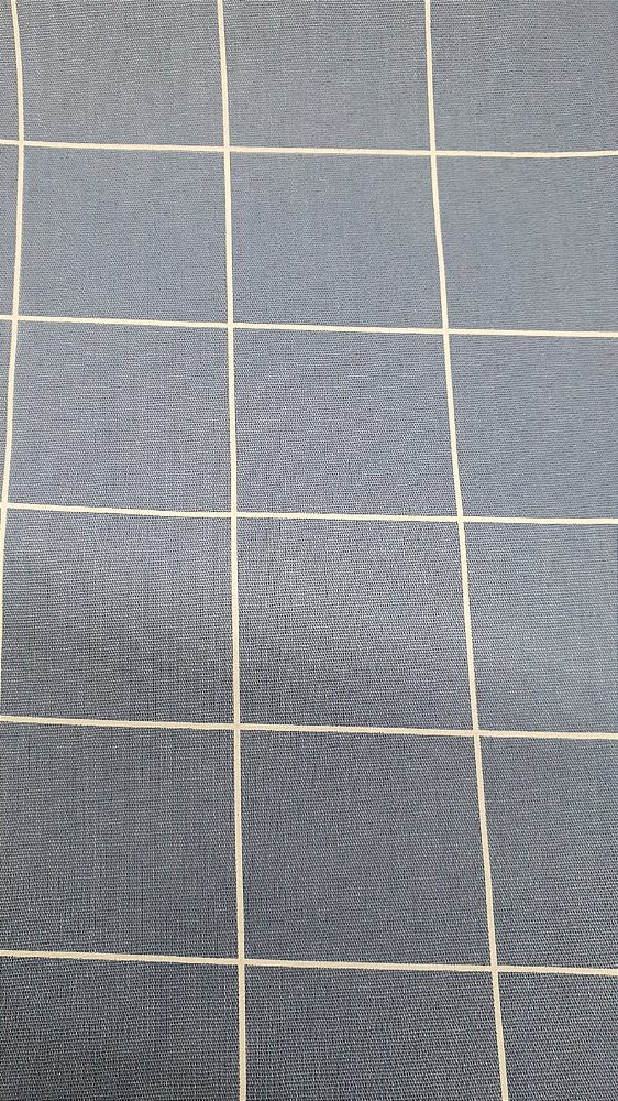 TECIDO TRICOLINE GRIDE AZUL