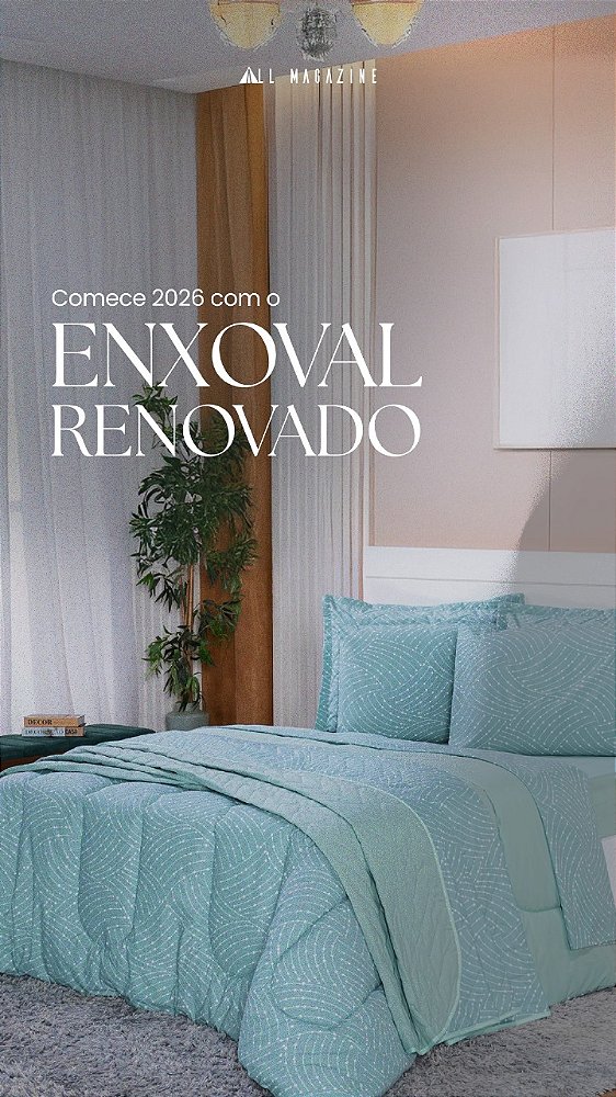 Jogo de Cama Solteiro 3 Peças Estampado – 100% Algodão 180 Fios