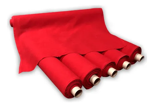 Tecido Pano de Copa Liso Vermelho Pé de Galinha