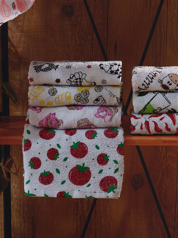 Pano de Copa Felpa Estampado 40 CM X 60 CM / Estampa sortida