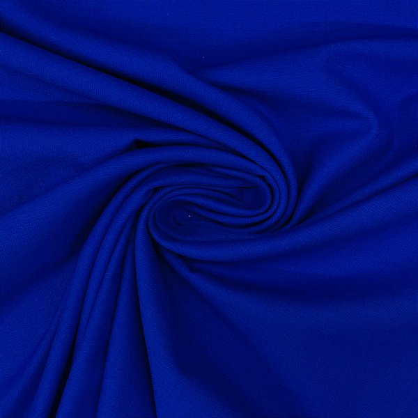 Tecido Sarja 100% algodão Liso Azul Royal