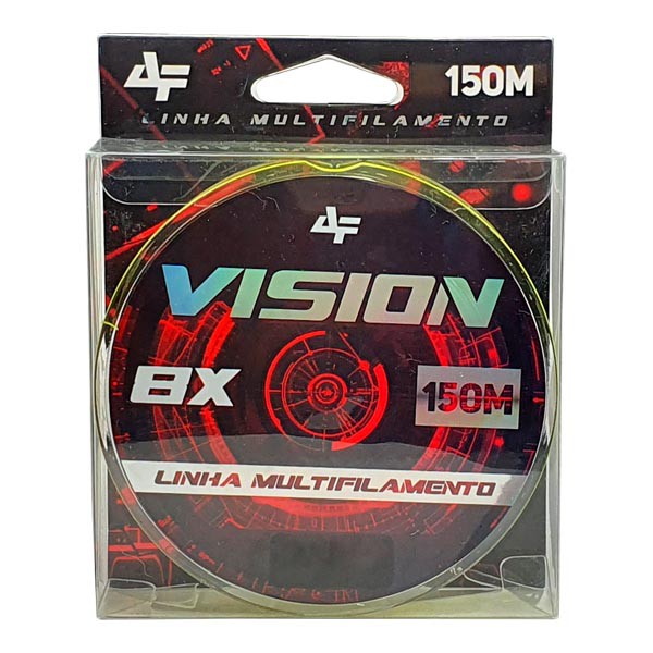 Linha Albatroz Vision 4x 150m Amarela - 12lb 0.10mm