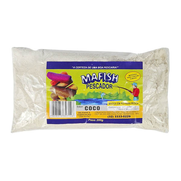 Massa em Pó para Pesca Mafish 200g - Coco