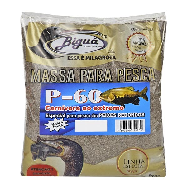 Massa em Pó para Pesca Biguá 500g Preta - P60