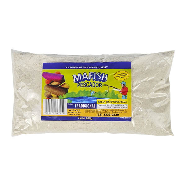 Massa em Pó para Pesca Mafish 200g - Tradicional