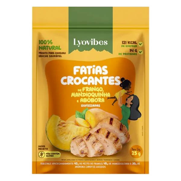 Refeição Lyovibes Frango, Mandioquinha e Abóbora 25g