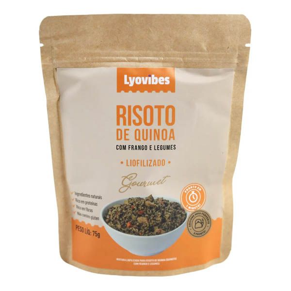 Refeição Lyovibes Risoto de Quinoa com Frango e Legumes 75g