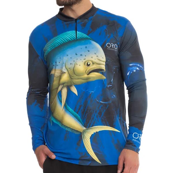 Camiseta Zíper Oro Dourado ML Masculina