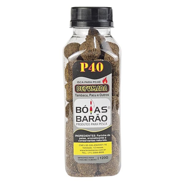 Isca Ração Barão 120g P40 Defumada