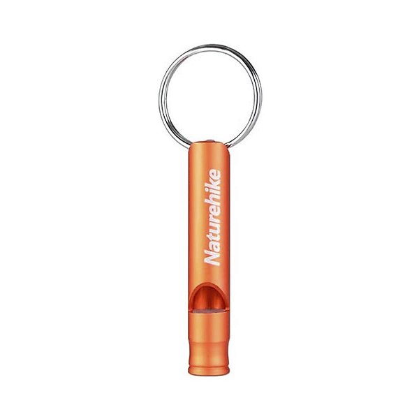 Apito de Sobrevivência Short Naturehike Alumínio - Laranja