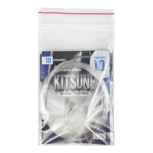 Anzol MX Pesca Kitsune 9909 Nickel Empatado