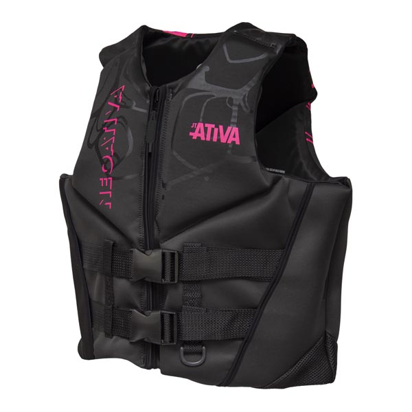 Colete Náutico Homologado Ativa Neoprene Rosa - P
