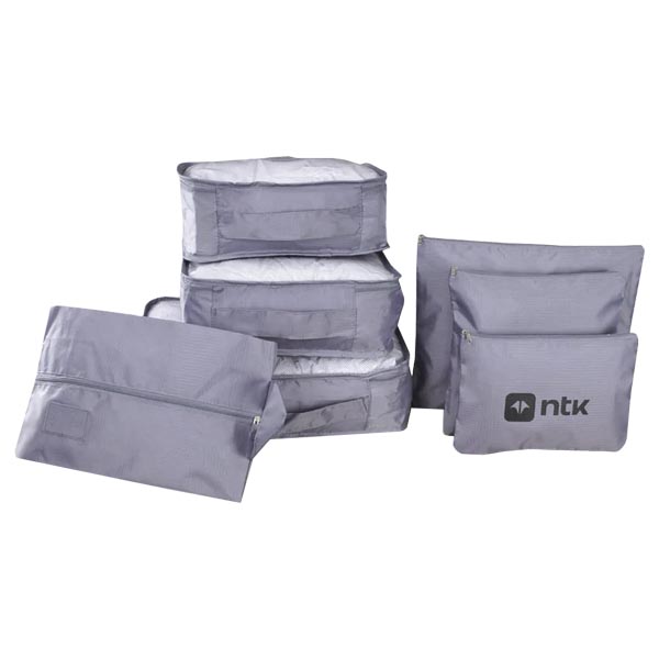 Kit Organizador de Malas NTK 7pçs - Cinza