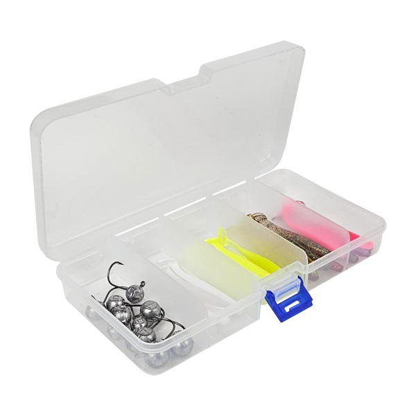 Kit Shad Sashimi 60 Heckmann com Jig Head e Estojo
