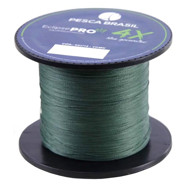 Linha Pesca Brasil Eclipse Pro 4X Verde 500m - 0.26mm