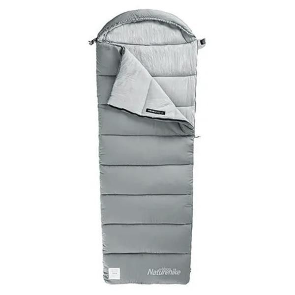 Saco de Dormir Naturehike Cotton M400 -4C Cinza Direito