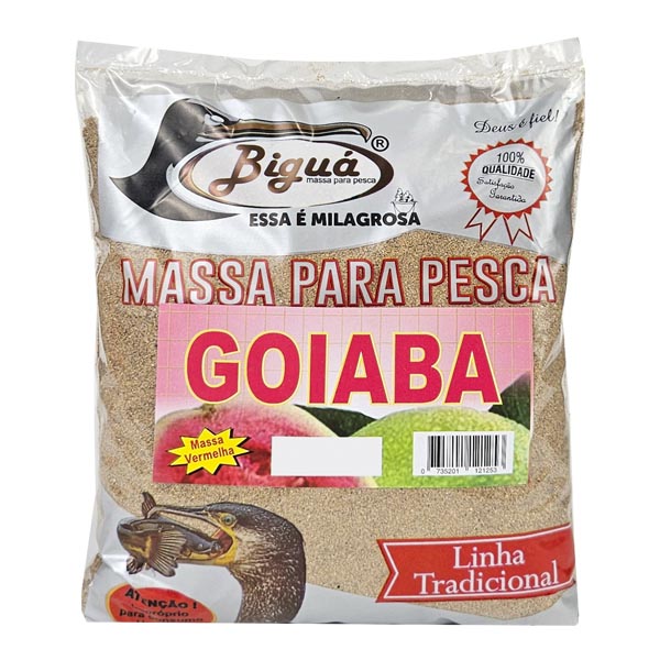 Massa em Pó para Pesca Biguá 500g Vermelha - Goiaba