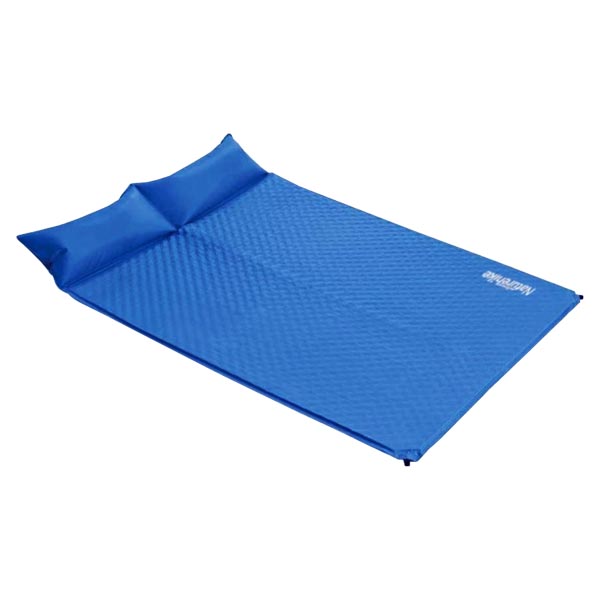 Isolante Auto Inflável Naturehike Mat com Travesseiro Casal - Azul