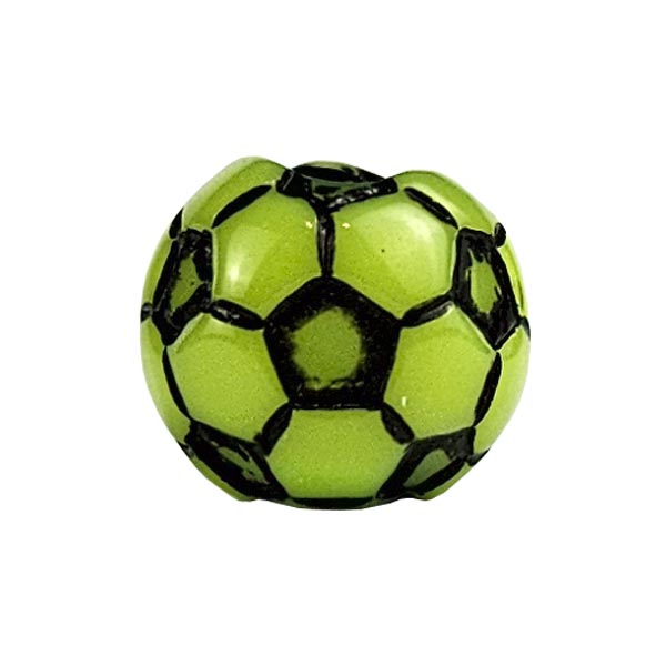 Miçanga Barão Bola de Futebol Original Verde - 10pç