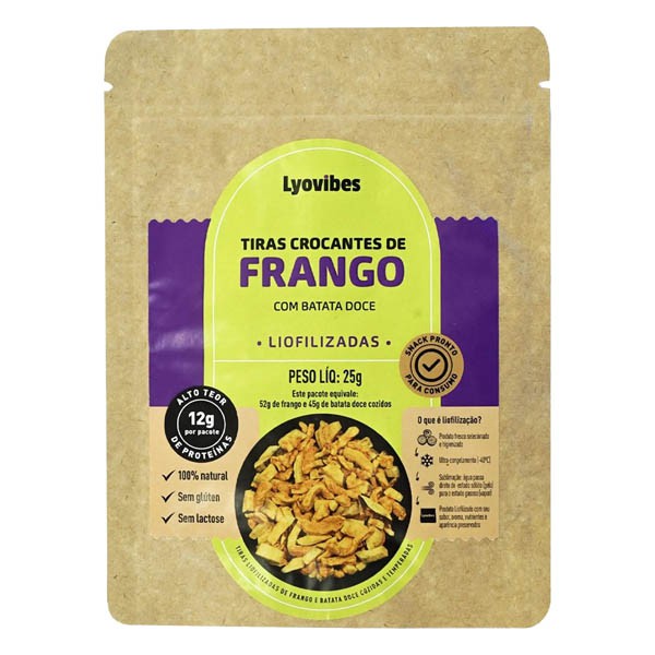 Refeição Lyovibes Tiras de Frango com Batata Doce 25g