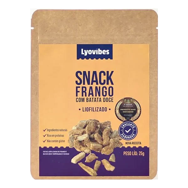 Refeição Lyovibes Snack de Frango com Batata Doce 25g