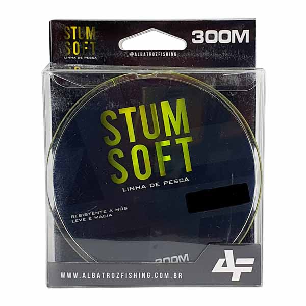Linha Albatroz Stum Soft 300m Amarela - 0.40mm