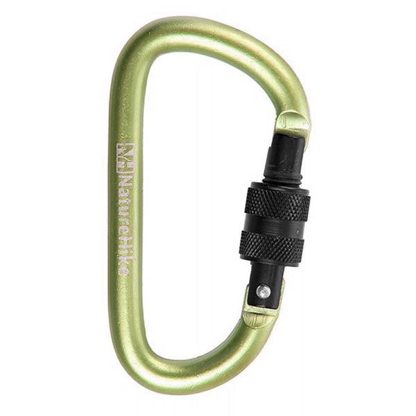 Mini Mosquetão Chaveiro Naturehike Screw 8cm - Verde