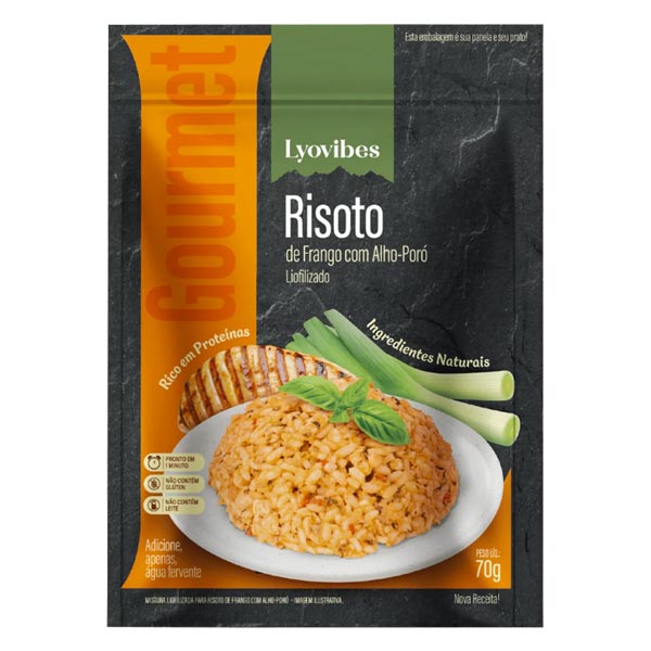 Refeição Lyovibes Risoto de Frango com Alho Poró 70g
