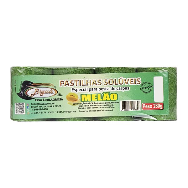 Isca Pastilha Carpa Biguá Melão - 4pçs